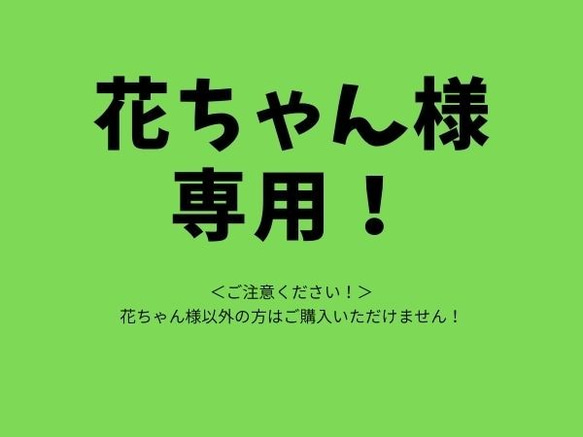 花ちゃん様専用！　＊他の方はご購入できません！ 1枚目の画像