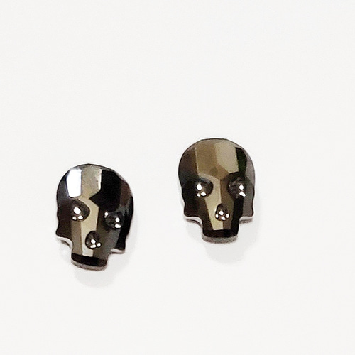 スワロフスキー N The Skull Jet Hematite スカル どくろ｜置物