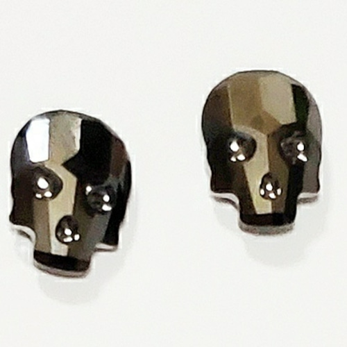 スワロフスキー N The Skull Jet Hematite スカル どくろ