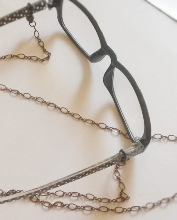 イタリア製ヴィンテージチェーン 2way グラスコード＆ネックレス