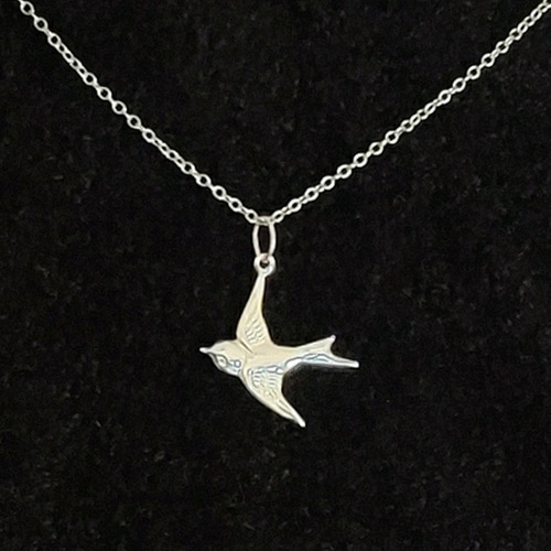 スターリングシルバー つばめ ネックレス】SV925 チェーン