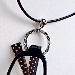 ☆象牙小根付 正絹紐 フクロウ（作家物）Y-1 ※※ キーホルダー 石橋象牙