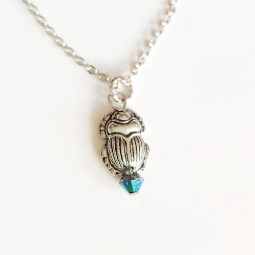 スカラベ（エジプト） の ネックレス】アメリカ製 神 ラッキー お守り