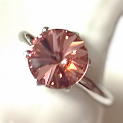 高千穂産天岩戸水晶 エイトスターカット リング 2.3ct シルバー18KGP