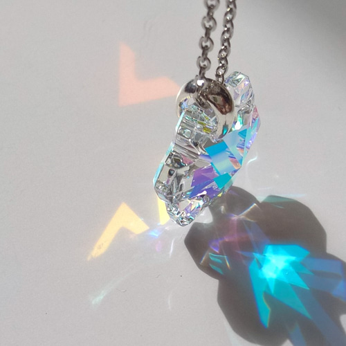 ●スワロフスキー　ネックレス　スノー スワロフスキー snowflake 雪の結晶 願いのネックレス】 | iichi