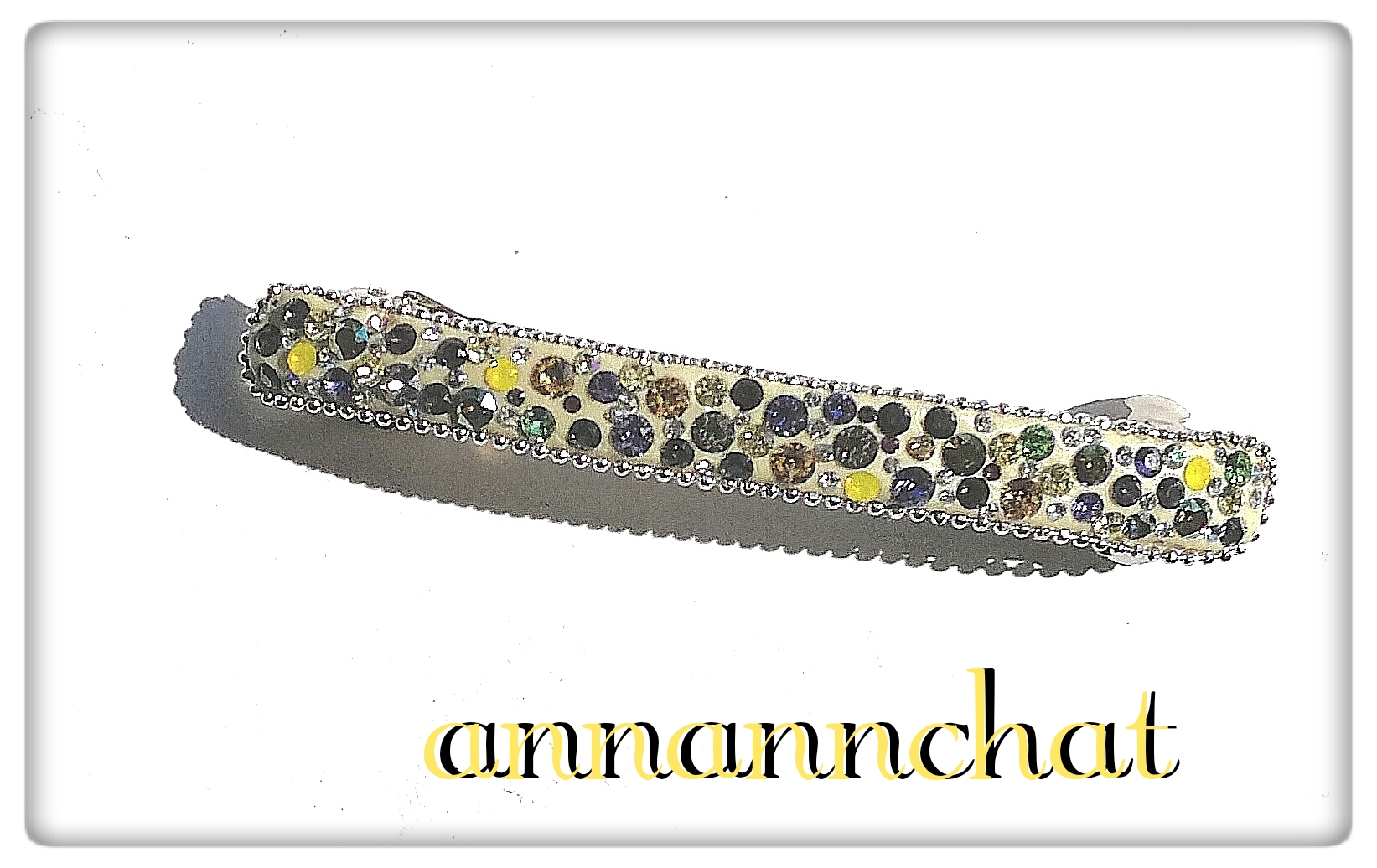 【スワロフスキー　＝輝＝　　バレッタ】長め　１０ｃｍ 5,168円