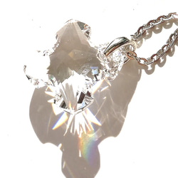 【スワロフスキー　greek cross  ネックレス】大粒　18 ｍｍ　クリスタル　馬蹄 4枚目の画像
