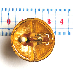 【ビンテージ　ゴールド＆黒　イヤリング 】アメリカ製 　 3枚目の画像