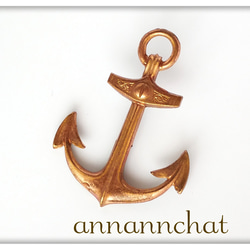 【ビンテージ　anchor  イカリ（錨）の　ピンブローチ】 父の日　海　船 　ヨット 1枚目の画像