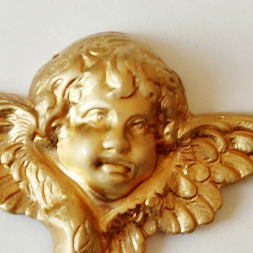 ビンテージ cherub 天使 (55mm）真鍮のピンブローチ】エンゼル
