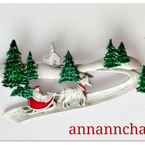 80年代 ビンテージ クリスマスツリー サンタクロース オーナメント