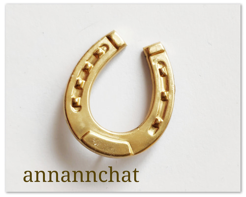 ＊ブローチ＊馬蹄.蹄鉄×牧羊犬　375刻印　アンティーク ブローチ＊馬蹄.蹄鉄×牧羊犬375刻印アンティーク