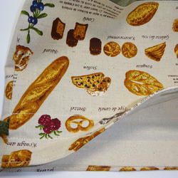 【受注制作】　美味しいパンの巾着お弁当袋 6枚目の画像