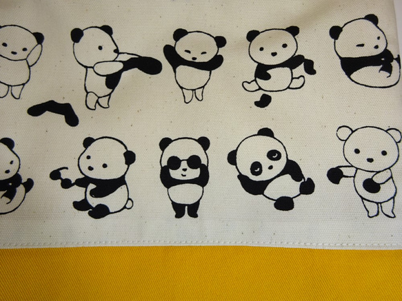 変身パンダの給食袋　幼稚園　小学校 4枚目の画像