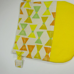 2個セット黄色いリボンのミニミニ巾着♡プレゼントに 4枚目の画像