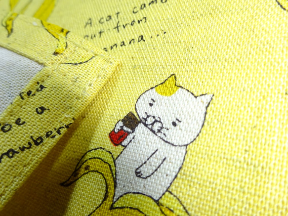 なりきりバナナ猫　40×30　ランチマット　♡プレゼントに♡ 4枚目の画像