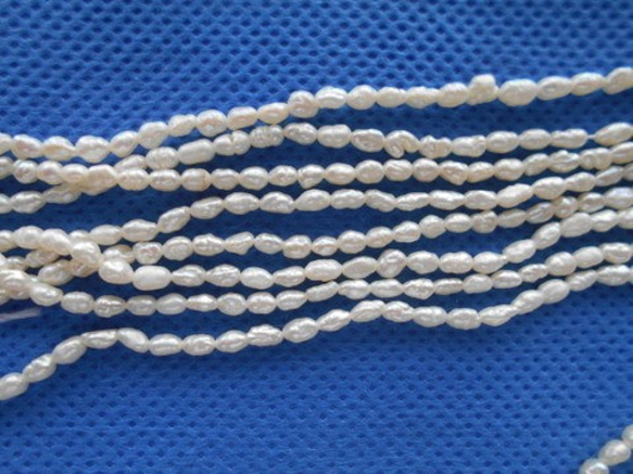 淡水真珠１連 素材販売　５本セット 2枚目の画像