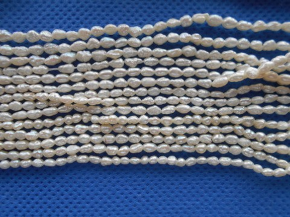 淡水真珠１連 素材販売　５本セット 5枚目の画像