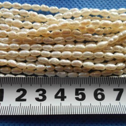 淡水真珠 １連素材販売　５～７ミリ 3枚目の画像