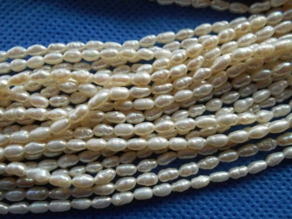 淡水真珠 １連素材販売　５～７ミリ 5枚目の画像