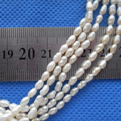 淡水真珠 １連素材販売　５～７ミリ 6枚目の画像