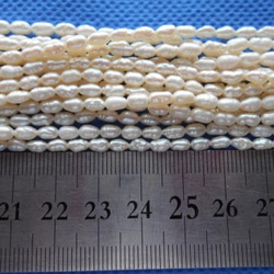 淡水真珠 １連素材販売　５～７ミリ 7枚目の画像