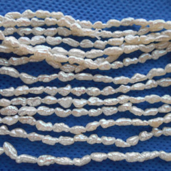 淡水真珠素材 1連 パーツ素材販売 4枚目の画像