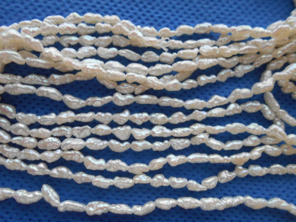 淡水真珠素材 1連 パーツ素材販売 4枚目の画像