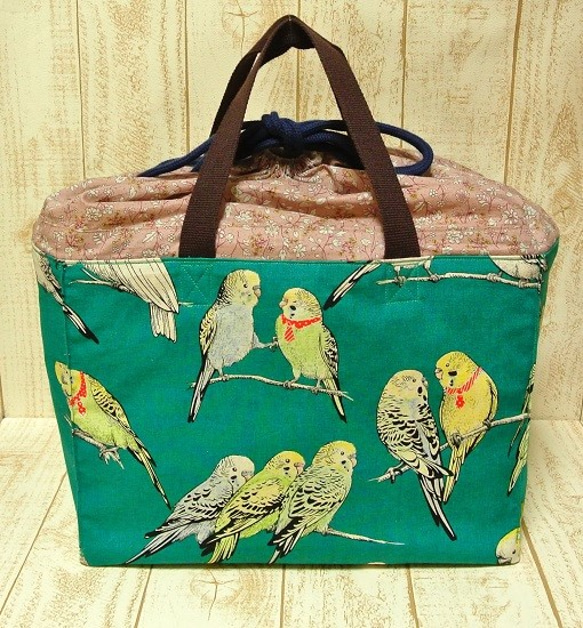攜帶小鳥的袋子M Sekisei parakeettes *判處鳥類* Okame等（門診袋，手機等） 第1張的照片