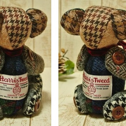 ハリスツイード オリジナル・テディベア （王室タグ付き） その他人形