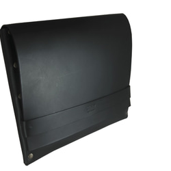 NCL（BLACK）SToLY Leather Clutch Bag/ストーリー レザー クラッチバッグ（牛革） 1枚目の画像