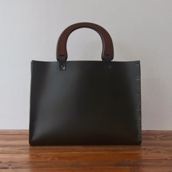 [国産牛本革]レザーバッグ NLW（ブラック）SToLY Leather Bag/ストーリー レザーハンドバッグ 3枚目の画像