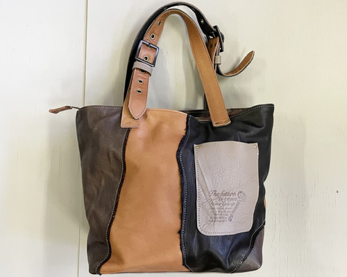 本革 トートバッグ〈ミックス〉 トートバッグ KAZU LEATHER WORKS 通販