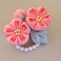 カラーオーダー承ります 花 かんざし 伝統 つまみ細工 髪飾り ちりめん 花かんざし #つまみ細工 #季節の簪 #紫陽花 #和装髪飾り