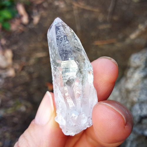 ブラジル産 水晶板 ブラジル産水晶☆ダブルポイント☆1本 天然石 Welina 通販 16658512