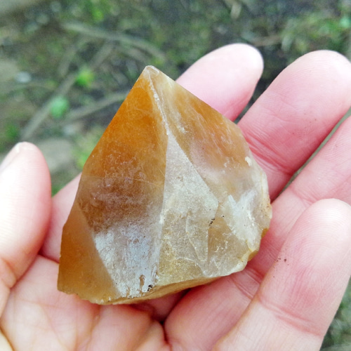 美形ゴールデン◇ザギマウンテンクォーツ原石51.5g 天然石