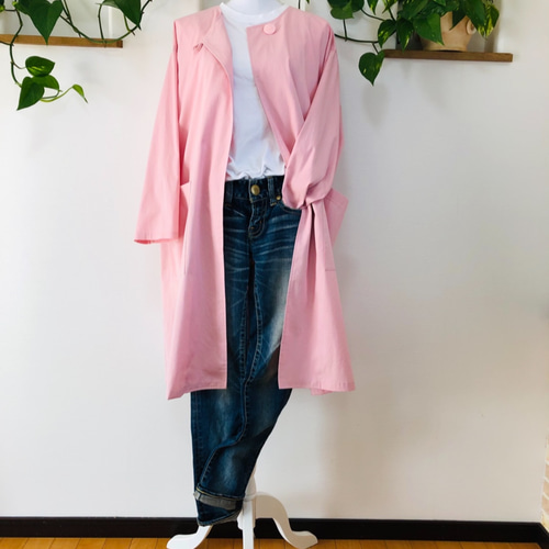 みみ　定価¥32,450 プランタンツイルスプリングコート春/洗える スプリングコート レディース 春 コート 体型カバー ゆったり