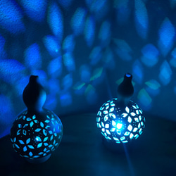 ひょうたんランプ 昭和レトロ風薔薇モチーフ スタンドライト・テーブル