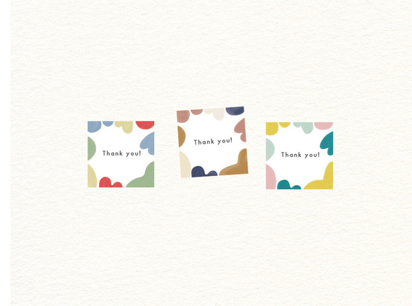 《シール》thank you "Color drop" 1枚目の画像