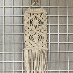 マクラメ編みちっちゃなタペストリーNO71 タペストリー・壁掛け