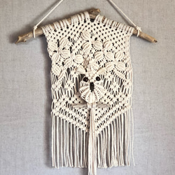 マクラメ編みちっちゃなタペストリーNO71 タペストリー・壁掛け