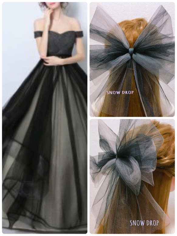 ⋈♡*。゜チュールリボン♡ヘッドドレス♥️披露宴♡ウェディング