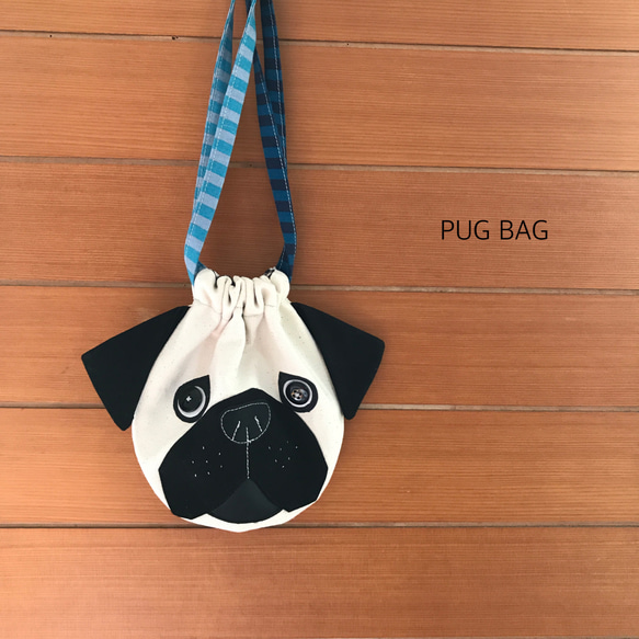 パグ巾着 PUG BAG 2枚目の画像