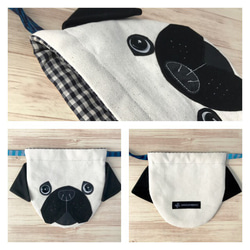 パグ巾着 PUG BAG 3枚目の画像