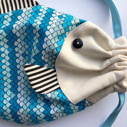 専用✳︎SALE✳︎ラスト✳︎ハンドメイド✳︎クマ柄　巾着　コップ袋 ハンドメイド 巾着 まる巾着 生成り くま柄 - メルカリ