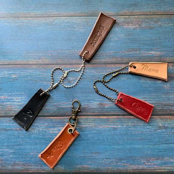名入れスクエアレザーキーホルダー 単品｜ギフトショップ