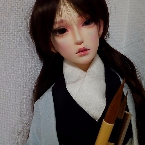 創作人形 球体関節人形『花を描く』 その他人形 びじゅつすき 通販