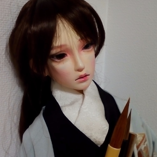 創作人形 球体関節人形『花を描く』 その他人形 びじゅつすき 通販