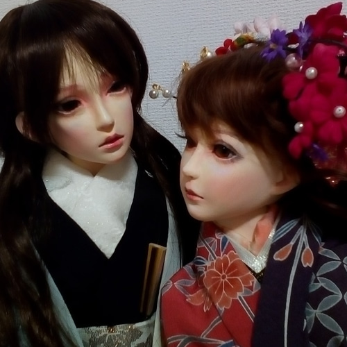 創作人形 球体関節人形『花を描く』 その他人形 びじゅつすき