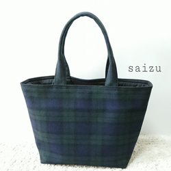 TUSTING ハリソンズ チェック柄 ブラックウォッチ トートバッグ TUSTING ハリソンズ チェック柄 ブラックウォッチ トートバッグ